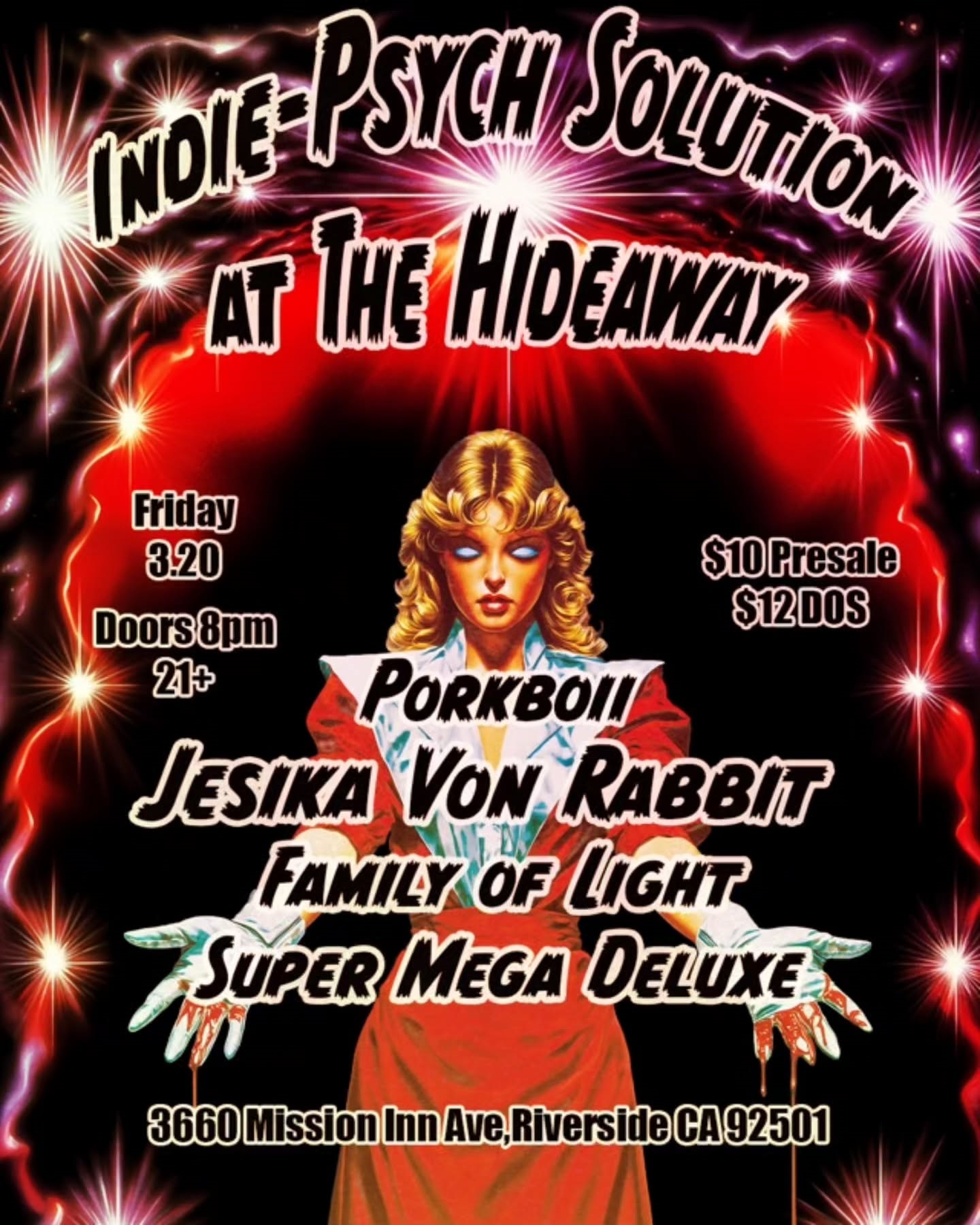 Show in Riverside, CA on Friday, March 20th, 2026